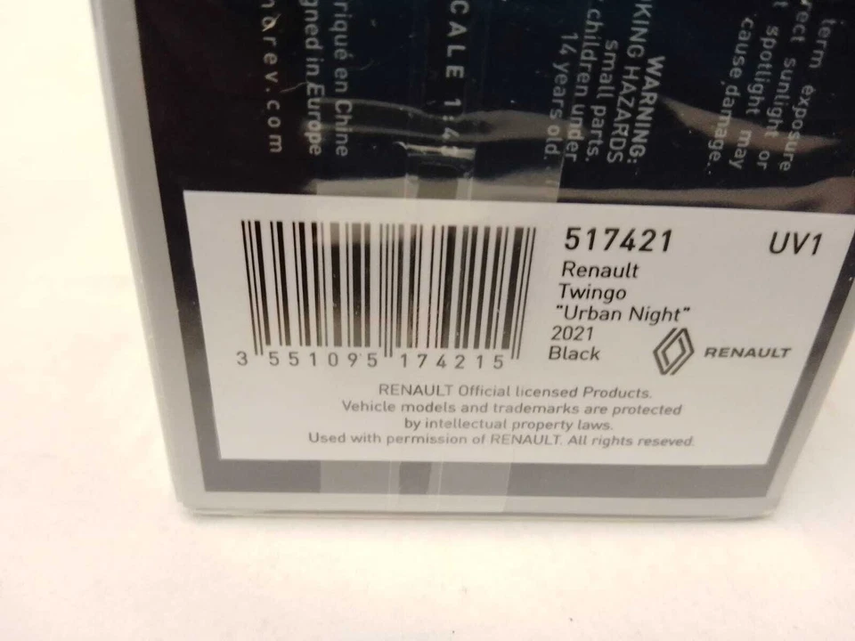Norev Renault Twingo URBAN NIGHT Negro 2021 1/43 517421 - Imagen 3 de 3