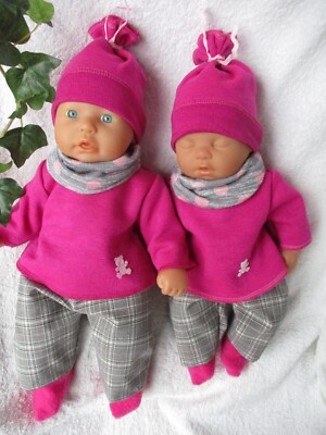 Puppenkleidung 5-t. Winterkombi für 32/33 cm o. 36 cm little Re born Baby Puppen
