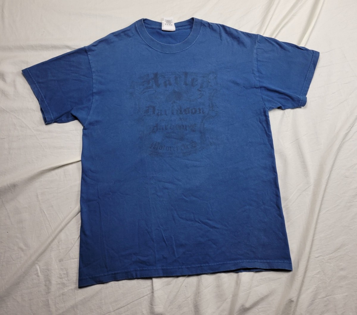 Vintage Hanes Beefy Tee Harley Davidson Men's Size Large Atlantic