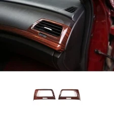 L&R Air Outlet 2008-2013 Vent Trim Wood Grain Console For Honda Accord Crosstour