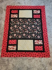 "Amazing Grace"/Crosses/Religious Themed Fabric Handmade Quilt-Top 54.5" x 69"