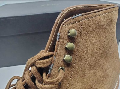 NEW MENS 8 J CREW KENTON SUEDE PACER LACE UP ANKLE BOOTS ACORN 