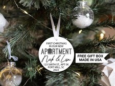 Personalized First Apartment Christmas Ornament  Our First Home Ornament
