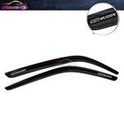 Fit For 13-17 Honda Accord Coupe Window Visor Guard Shade w/ Silver Mugen
