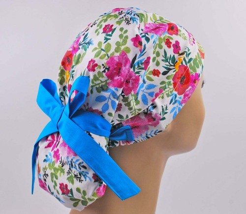 Scrub hats, nurse scrub cap, womens 