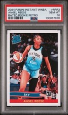 2024 Panini Instant WNBA Angel Reese Retro Rated Rookie SP PSA 10 Sky #RRR2