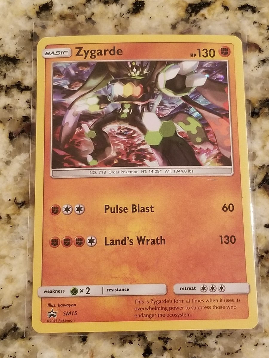 Zygarde SM15 Black Star Promo Cosmos Holo Rare Pokemon Card | eBay