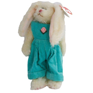 Ty 1993 Attic Treasures Collection Ivy Bunny Rabbit 9" Jointed Plush Tag