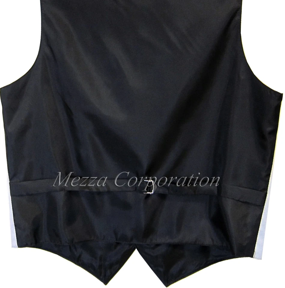 New Vesuvio Napoli Men's paisley Tuxedo Vest Waistcoat_Bowtie & Hankie Coral - Image 2 of 4