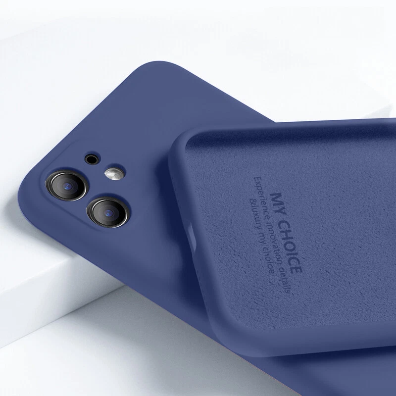 Slim Soft Liquid Silicone Phone Case for iPhone 16 15 14 Pro Max 13 12 11 XS 8 - Flexible Protective Cover
