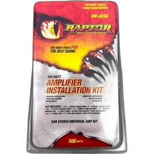RAPTOR AW-AK50 AMPLIFIER INSTALLATION KIT 500 WATT 086429136728