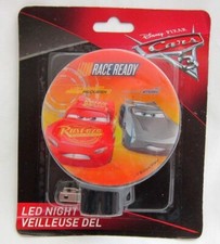 Unisex Disney Pixar Cars3 McQueen Storm 3" Wall Outlet Night Light-Brand New 