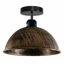 Vintage Semi Flush Ceiling Light Fixture Industrial Metal Mount Lamp E27 Hallway