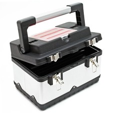 TTValigetta porta attrezzi In acciaio inox 38x27x25 cm Cassetta con portautensil