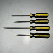 Stanley Phillips & Flat Slotted Head Screwdrivers Thrifty Made in USA, Set of 4