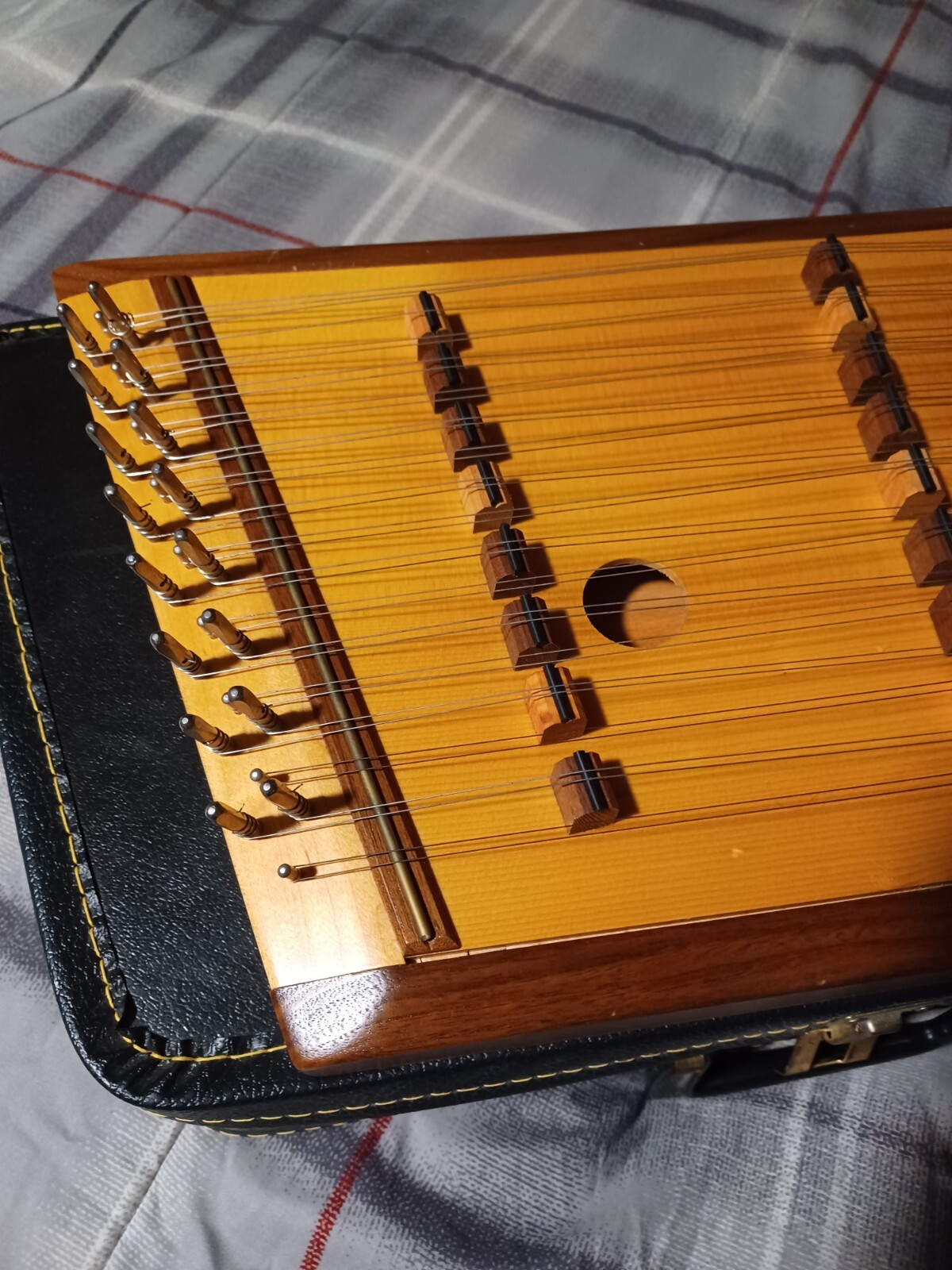 Folkcraft Hammered Dulcimer Miniature W/hammers & Tuning Wrench & Case