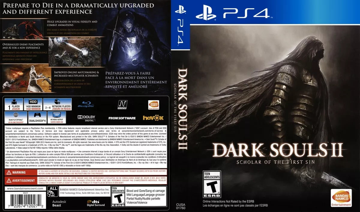 Dark Souls 2 Scholar of the First Sin, Bandai Namco, PlayStation 4