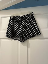 Black and white polka dots shorts