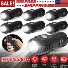 Mini Flash Super Power Flashlight, Super Bright Pocket Light with Pocket Clip