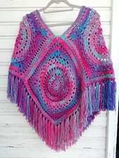 Poncho * Häkelponcho * Hippie * Boho * Sommerponcho * 