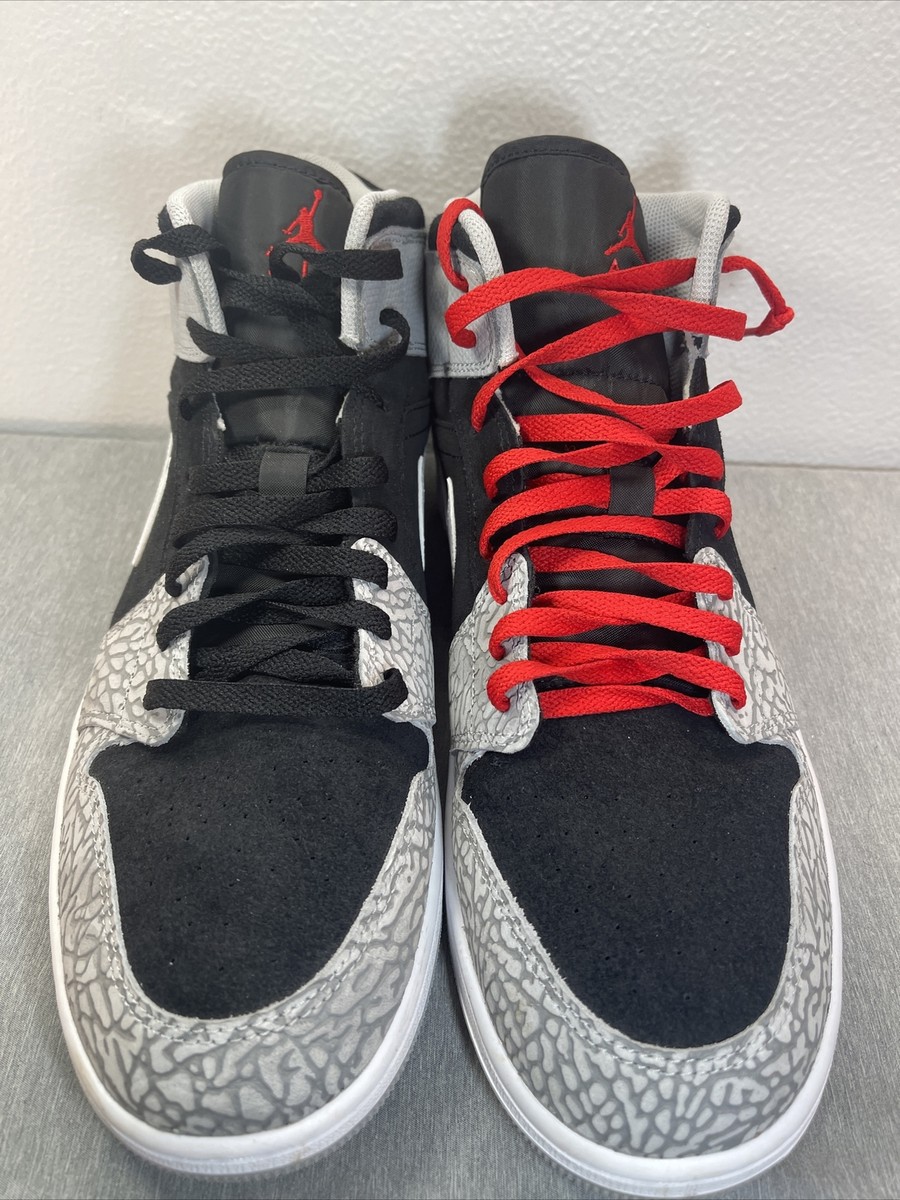 Jordan 1 Mid Elephant Toe Size 11 (DM1200-016) Classic High Tops Laced Up Shoes. Air Jordan 1 Mid SE  main image 2