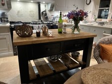Handmade Rustic 4 Drawer Kitchen Island Unit