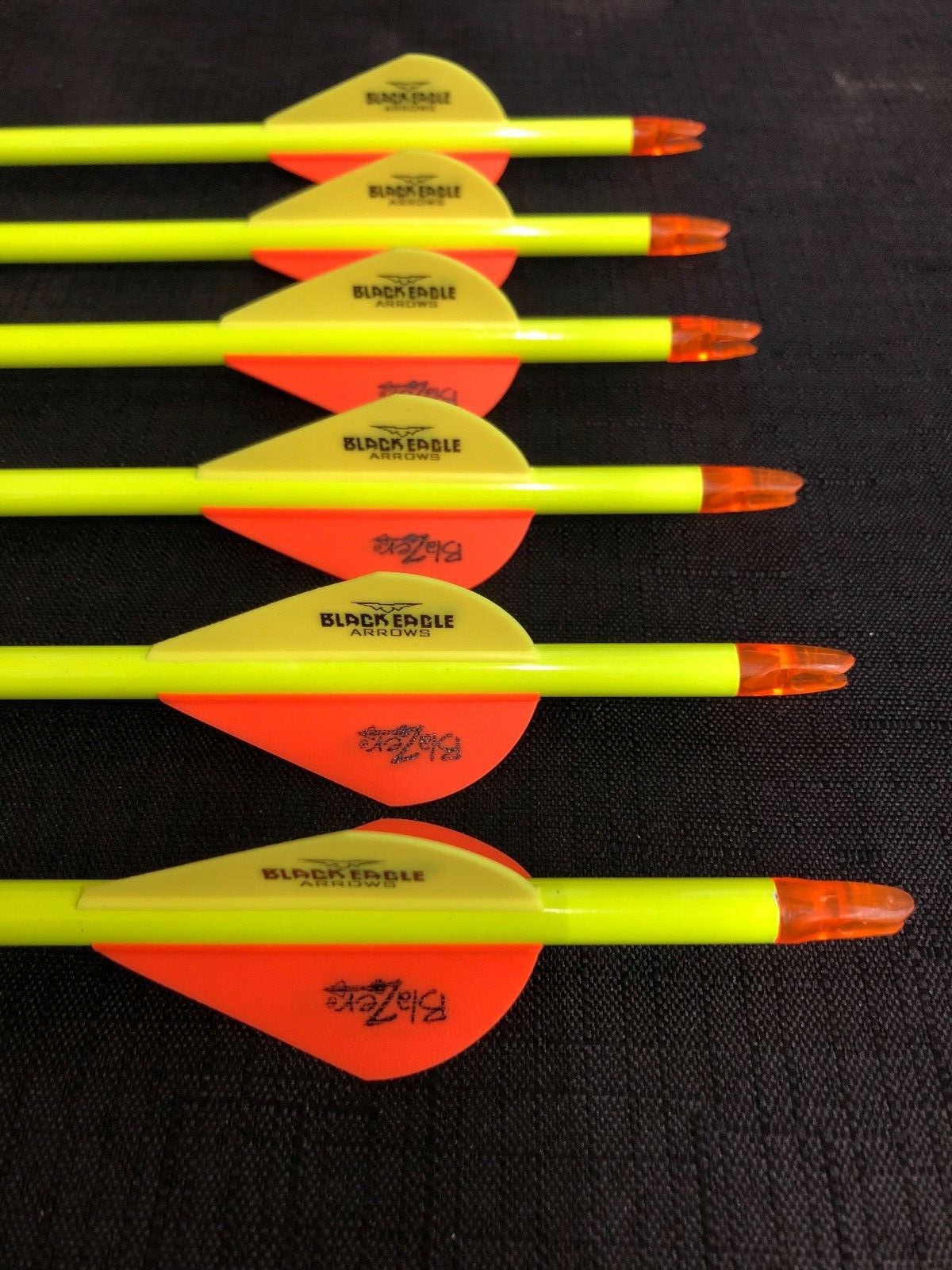 Black Eagle Renegade 300 .005 17/64" Fletched/Crested Arrows 1/2 Dozen