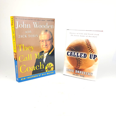 Lot of 2 Inspirational Motivational Sports Books They Call Me Coach & Called Up