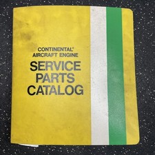 VTG 1970 CONTINENTAL AIRCRAFT ENGINE SERVICE PARTS CATALOG 0-470 & 10-470 SERIES