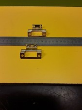 1 pair CRANKED CABINET HINGES 51mm Brassed 