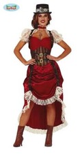 CARNEVALE HALLOWEEN VESTITO STEAMPUNK ADULTA COSPLAY DONNA