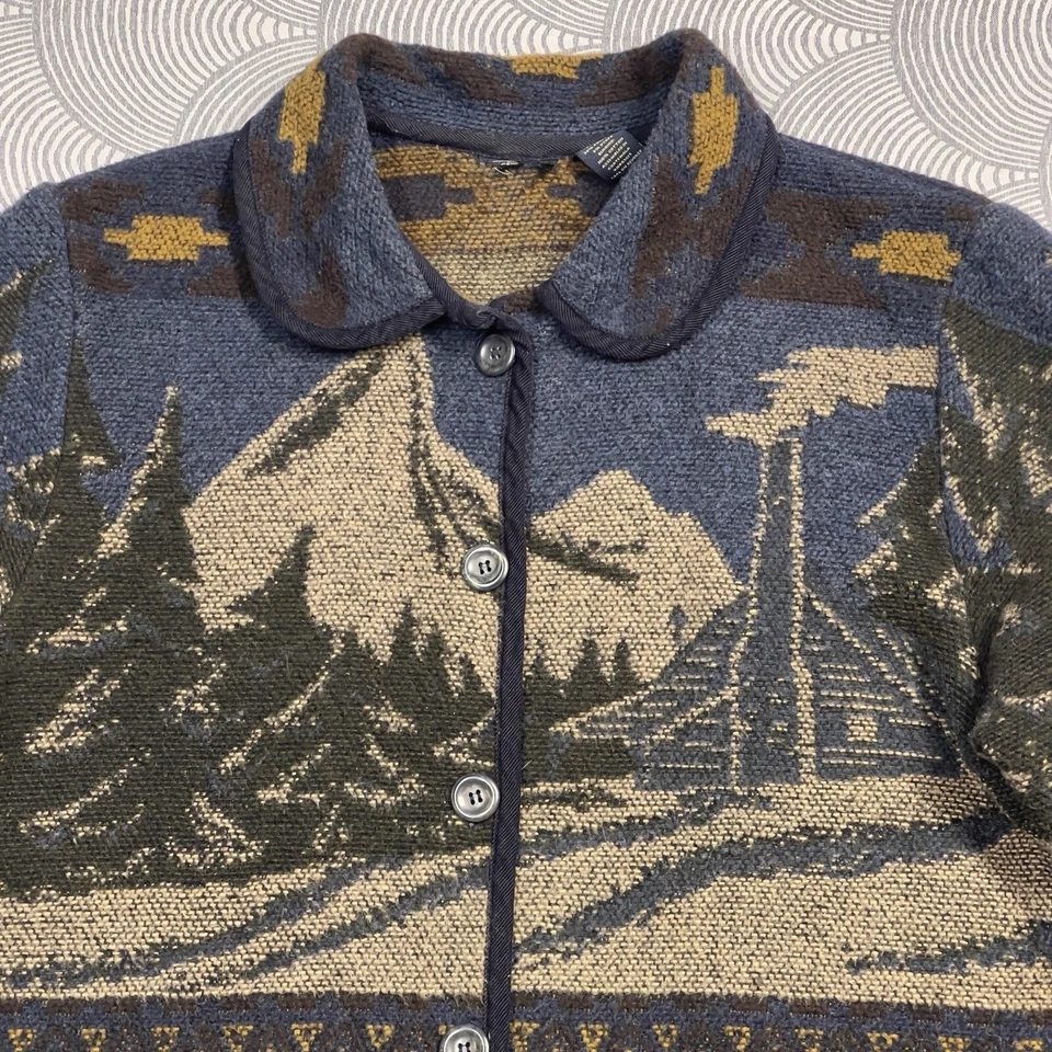 Chaqueta Sonoma Rústica Invierno Cabina Montaña Mezcla Lana Mujer Talla Grande Usada en Excelente Condición Foto 2 de 4