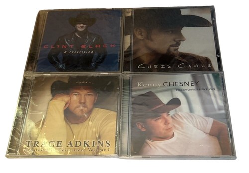 Country Music CD Albums Lot of 4 Chris Cagle Clint Black Kenny Chesney & Adkins