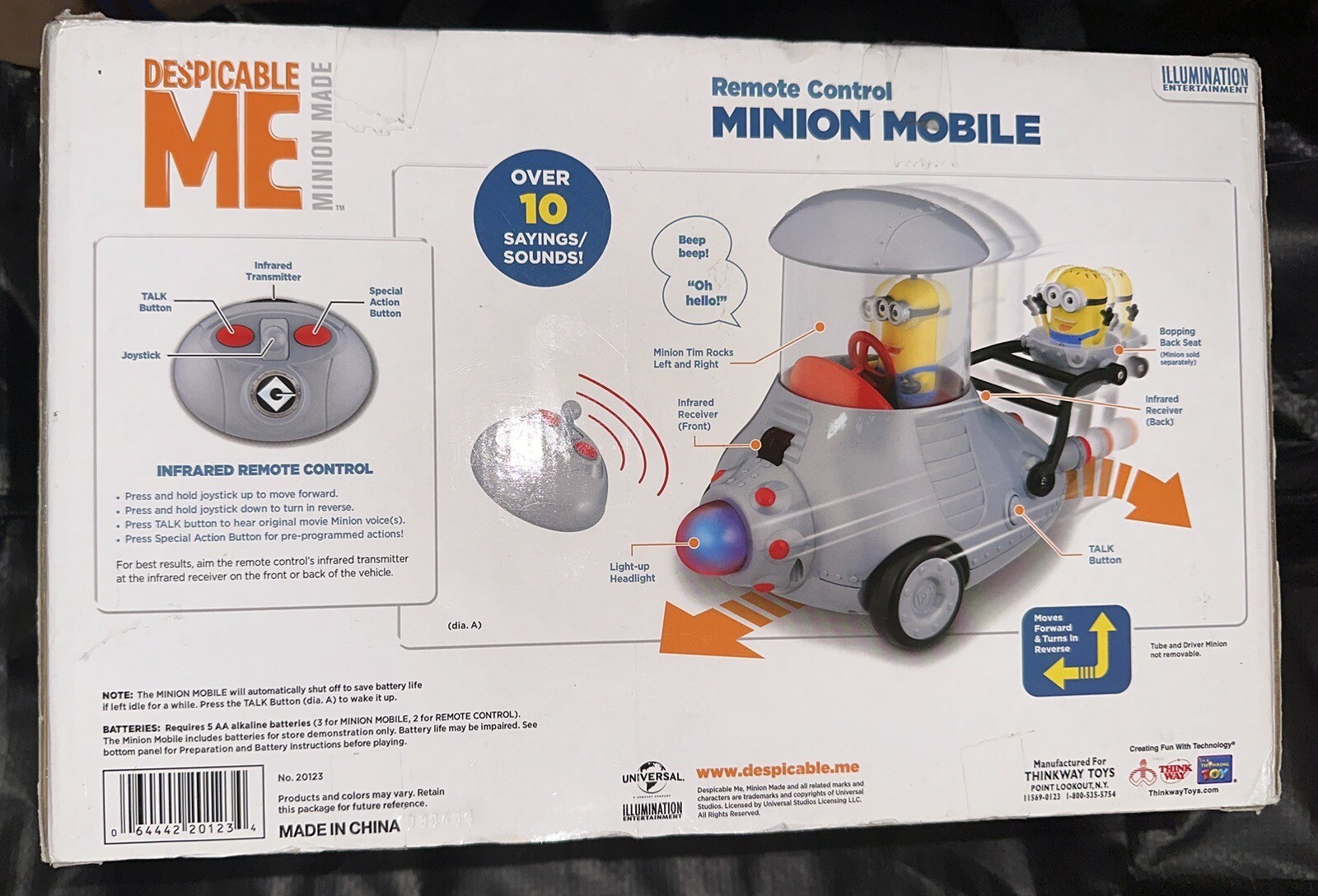 Despicable Me 2 Remote Control Minion Mobile Vehicle No. 20123 NEW IN