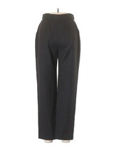High-waist Pinstripe Giorgio Armani Wool Pants VTG Black Navy Trouser Suit 1095