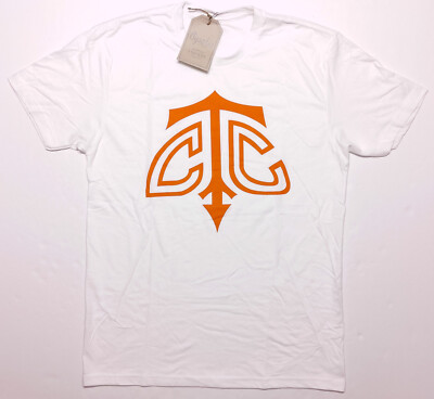 TULSA COUNTRY CLUB TCC Golf Opolis Clothing Co. T-Shirt White Orange Medium M