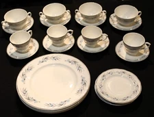 Mayfair England Bone China 24 Piece Dinnerware Set For Four