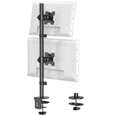 Vertical Dual Monitor Stand, Stacked Monitor Mount for 2 Monitors Up to 32 in...