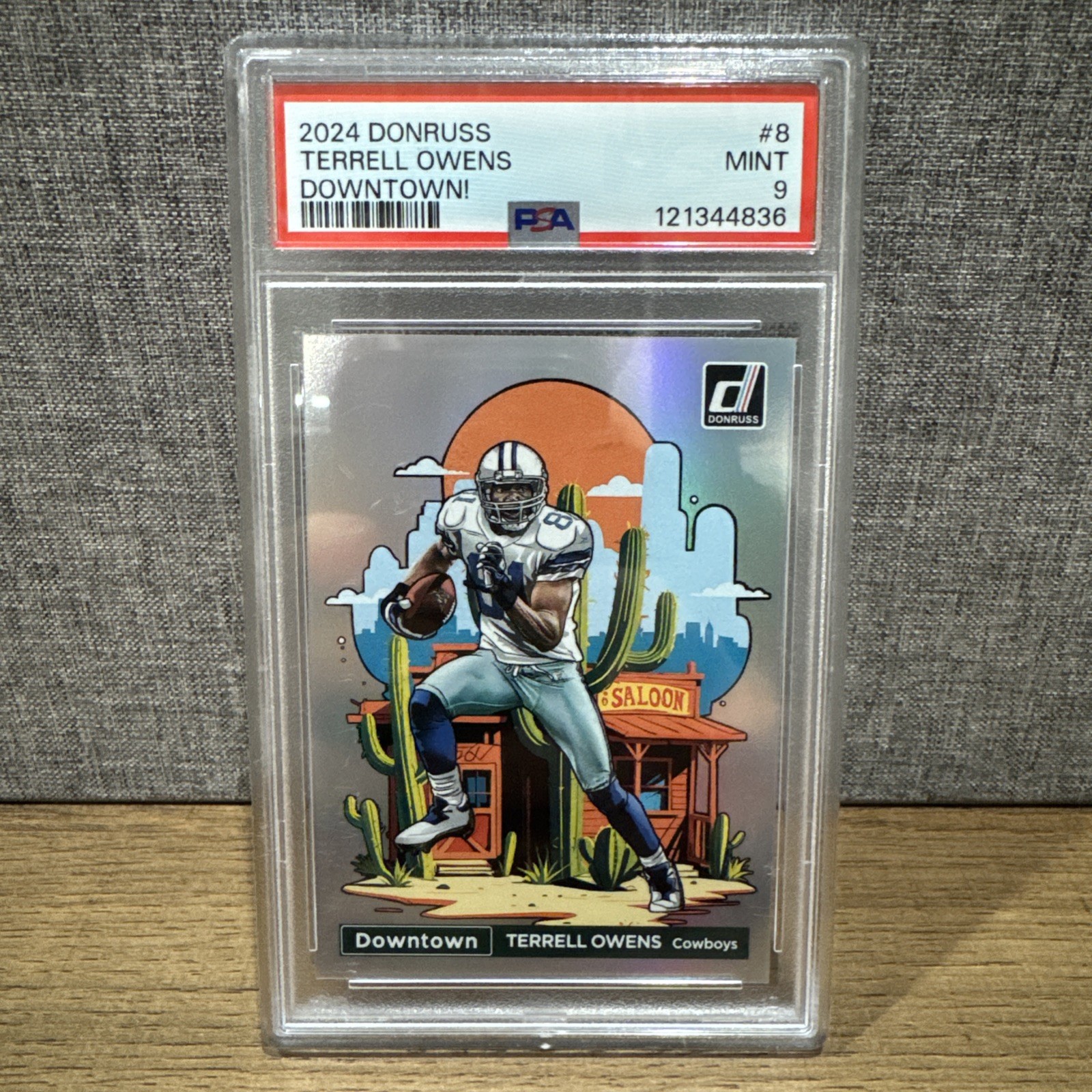 2024 PANINI DONRUSS DOWNTOWN! TERRELL OWENS #8 COWBOYS PSA 9 MINT