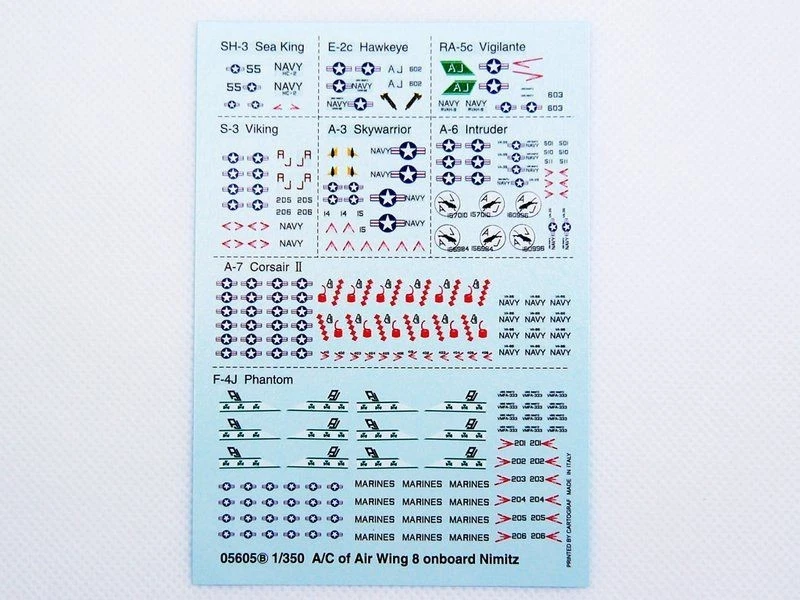 Porta-aviões trompetista da Marinha dos EUA USS Nimitz CVN 68 Guerra do Vietnã #05605 em escala 1/350 - Imagem 2 de 4