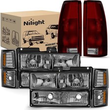 Nilight Headlight Taillight Combo For 1994-1998 Chevy C10 Ck 1500 2500 3500 Nilight Headlight Taillight Combo For 1994-1998 Chevy C10 Ck 1500 2500 3500