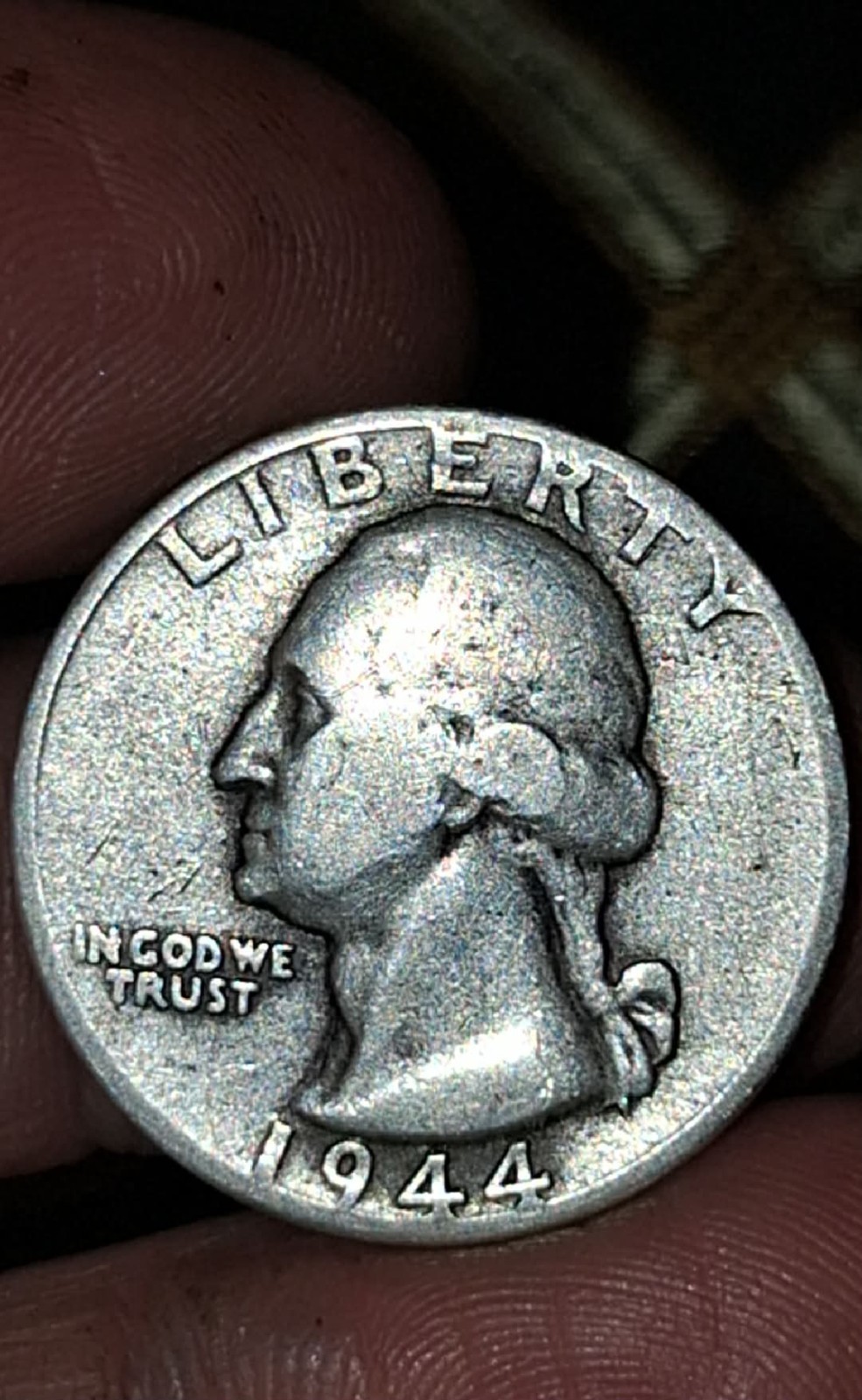 1944 Washington Quarter 90% Silver NO Mint Mark