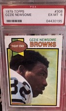 Topps 1979 Ozzie Newsome Rookie #308 Cleveland Browns NFL Football Card. rookie card picture
