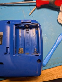 SEGA Game Gear BLUE Console Original, Clean, Good caps, fully working