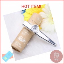 Kazoo Silver Aluminum Alloy with Five Membrane Flute Diaphragm Mouth Kazoos Musi