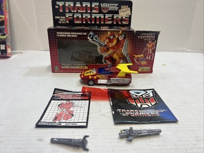 Transformers Original G1 Autobot Car 1986 Hot Rod Complete w/ Box
