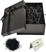 Geschenkbox Schwarz Mit Deckel 22 X 16 X 8,5 Cm Geschenkverpackung
