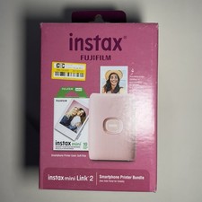 Fujifilm Instax Mini Link 2 Printer Bundle - Pink