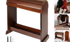 Extra-Large Wood Saddle Rack, Arched Solid Pine Saddle Stand, Heavy Duty