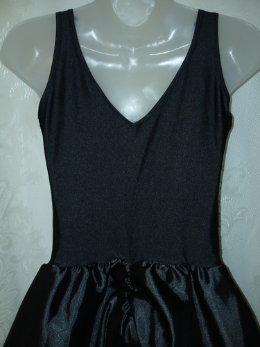 Vintage Fredericks Of Hollywood French Maid Black Satin Ruffle Lace Costume M - Picture 7 of 11